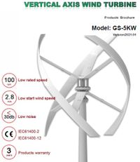 Vertikale 5 kW Windanlage von Greef